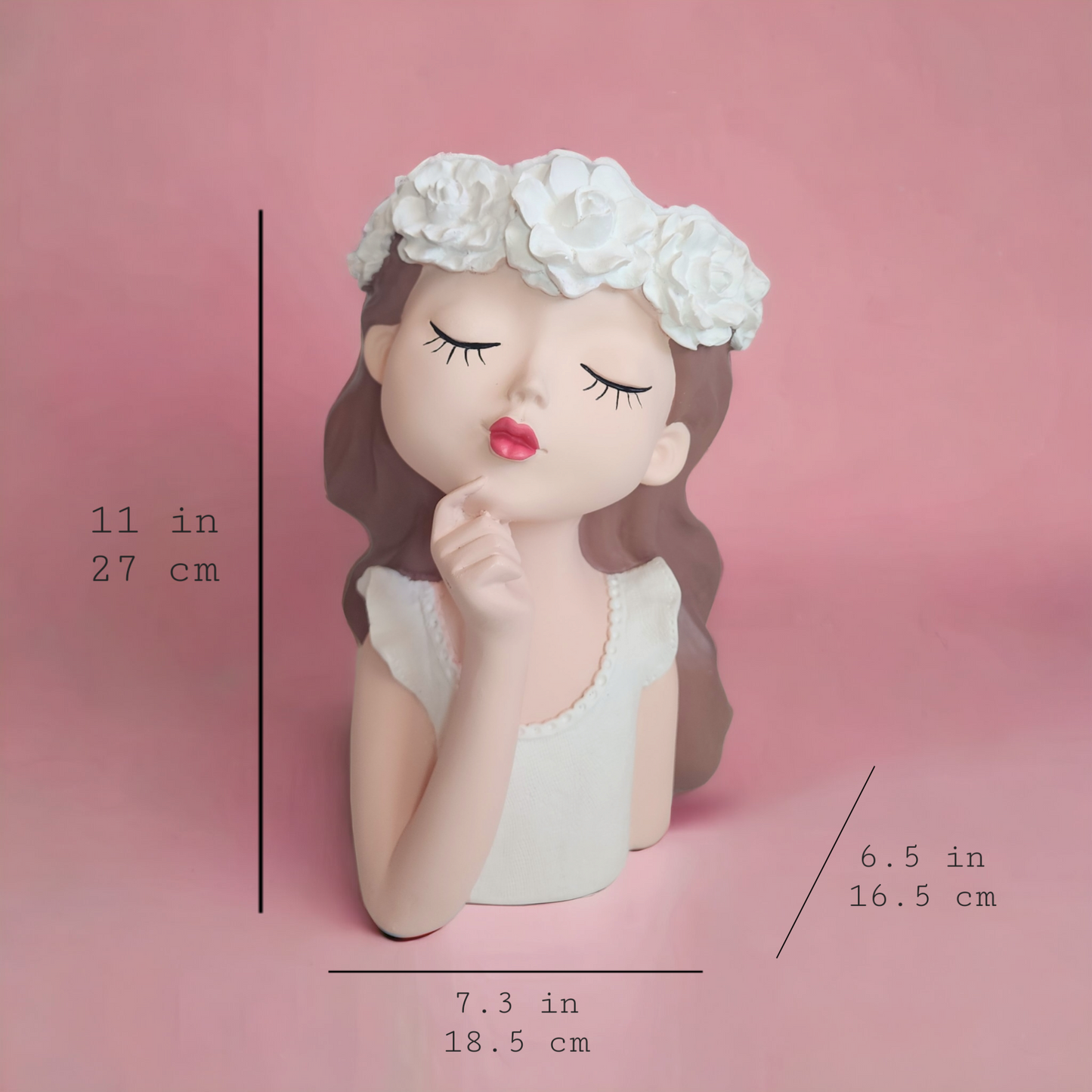 Decorative Flower Vase with Pampas Grass