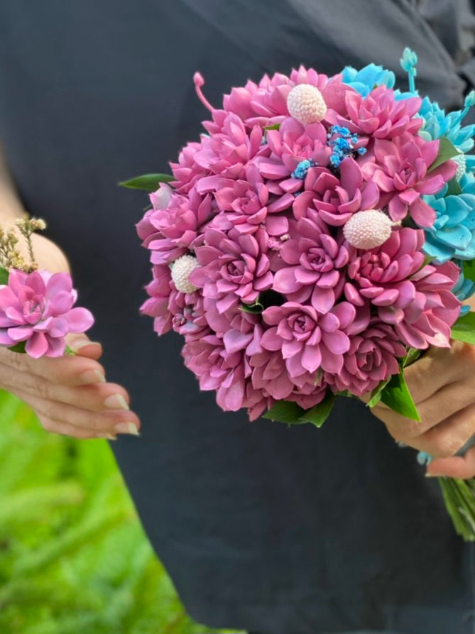 Pink Succulent Bouquet