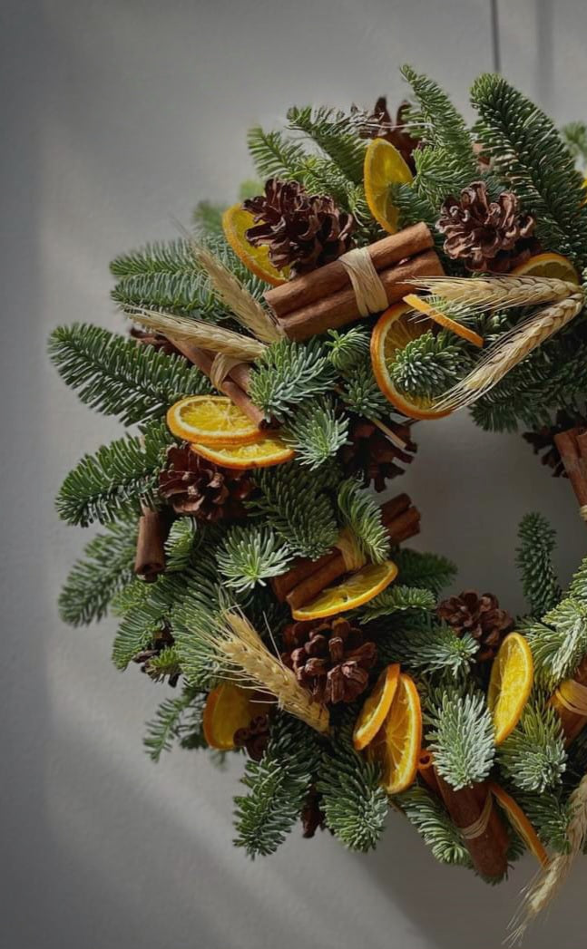 Large Winter Door Wreath