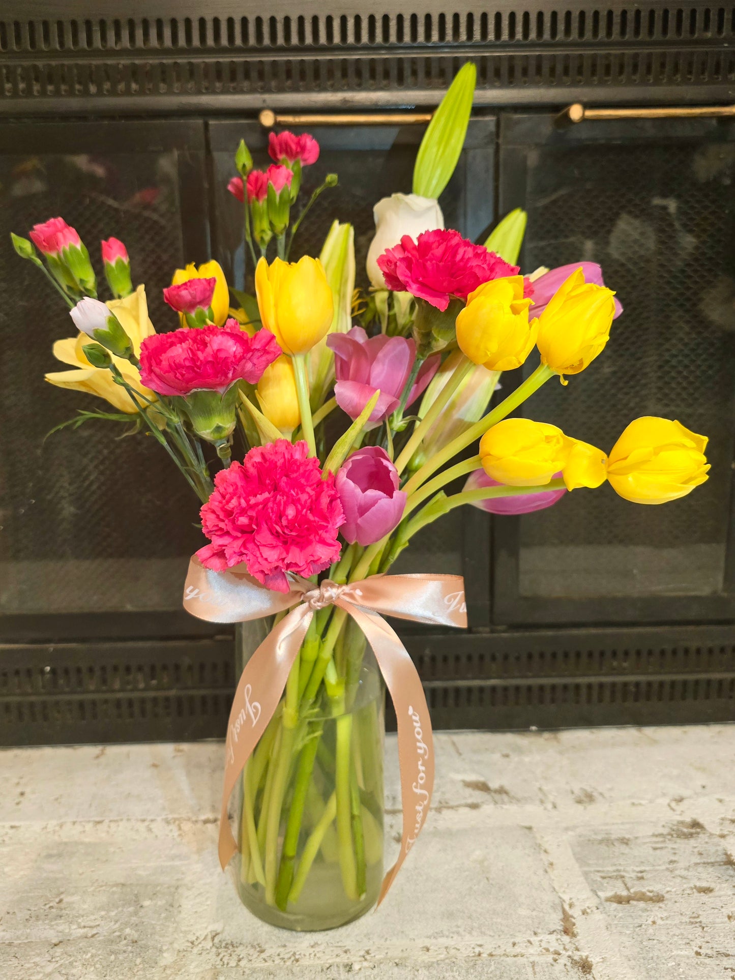 Fresh Tulips Mix Flowers