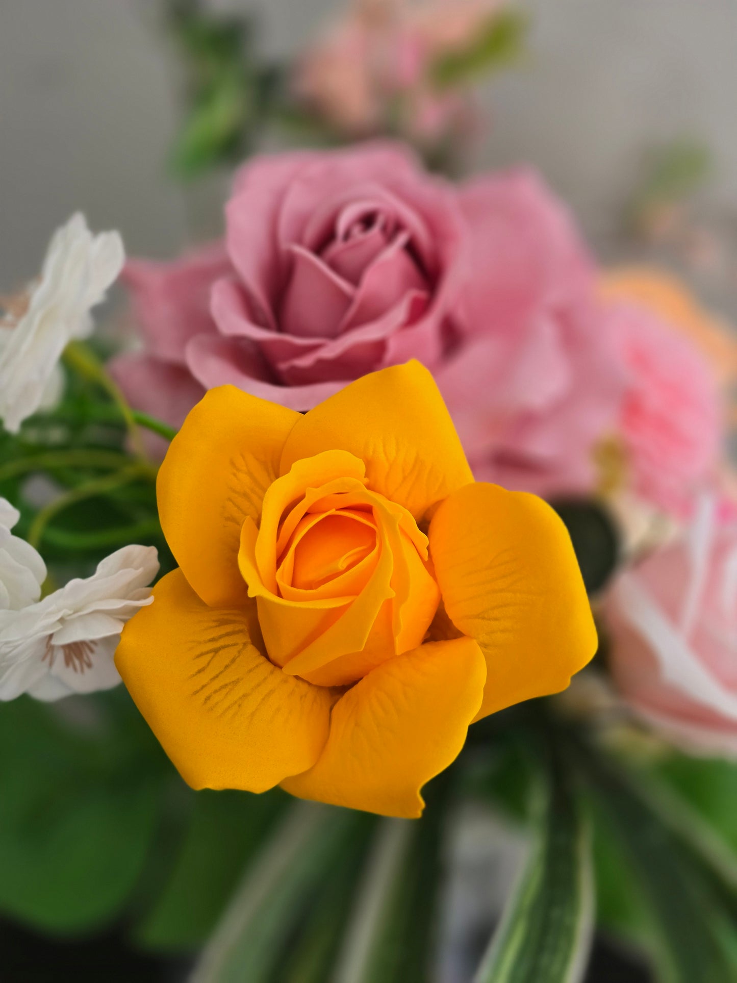 Spring flowers in vase