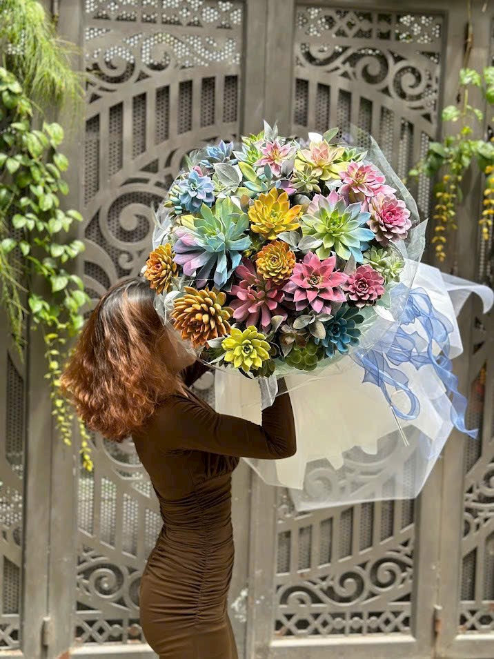 artificial succulent bouquet Succulent Flower Bouquet Unique Gifts