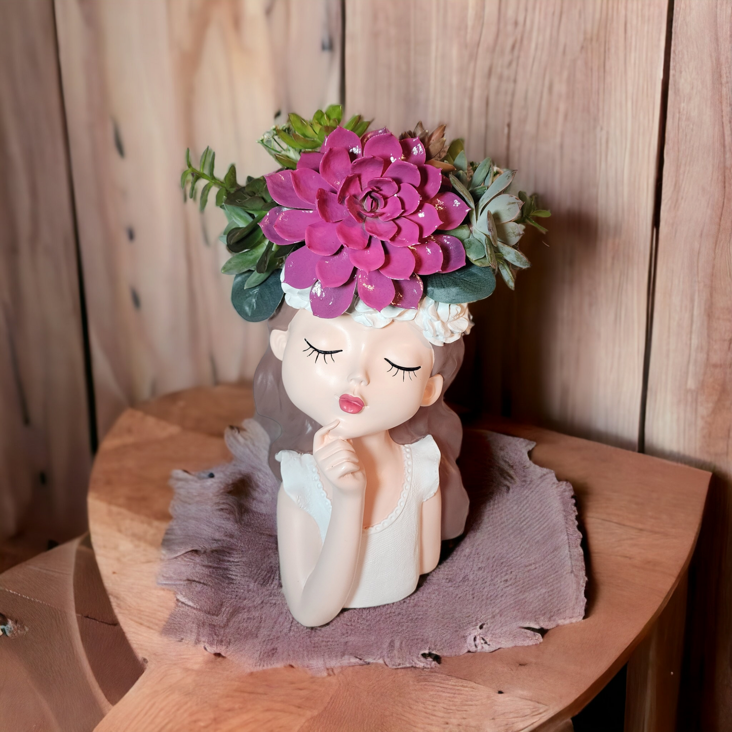 Pink Succulent Decor