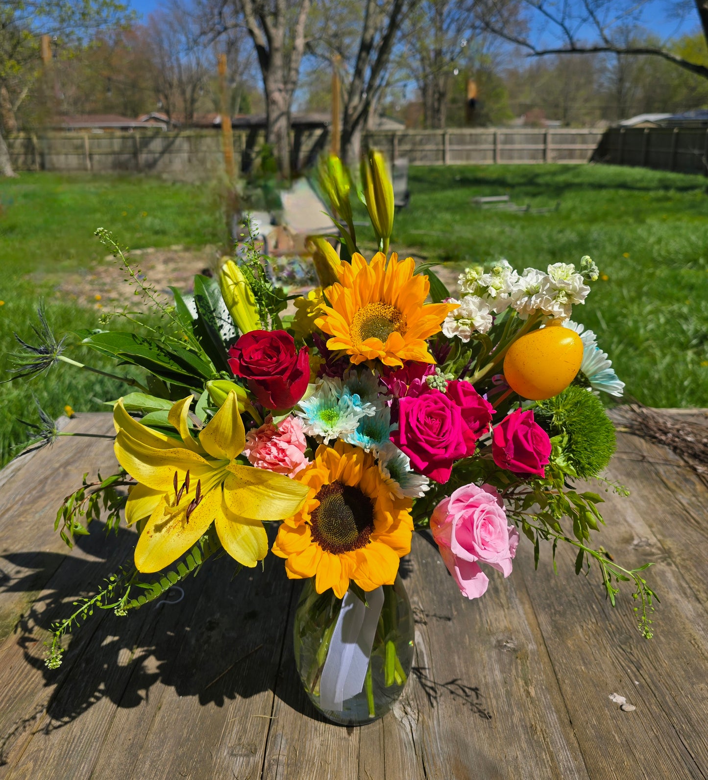 Spring Flowers In Vase