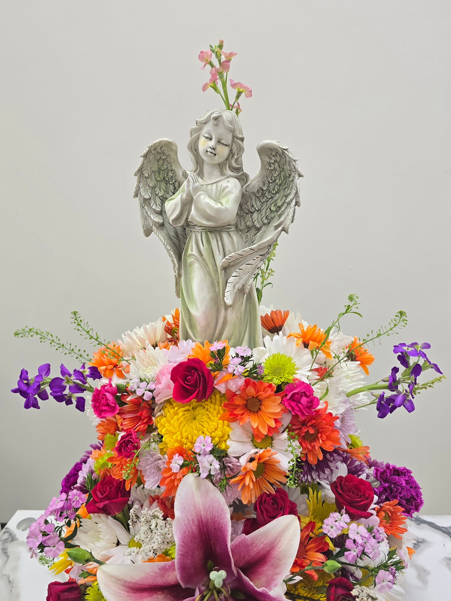 Spring Flowers with Angel