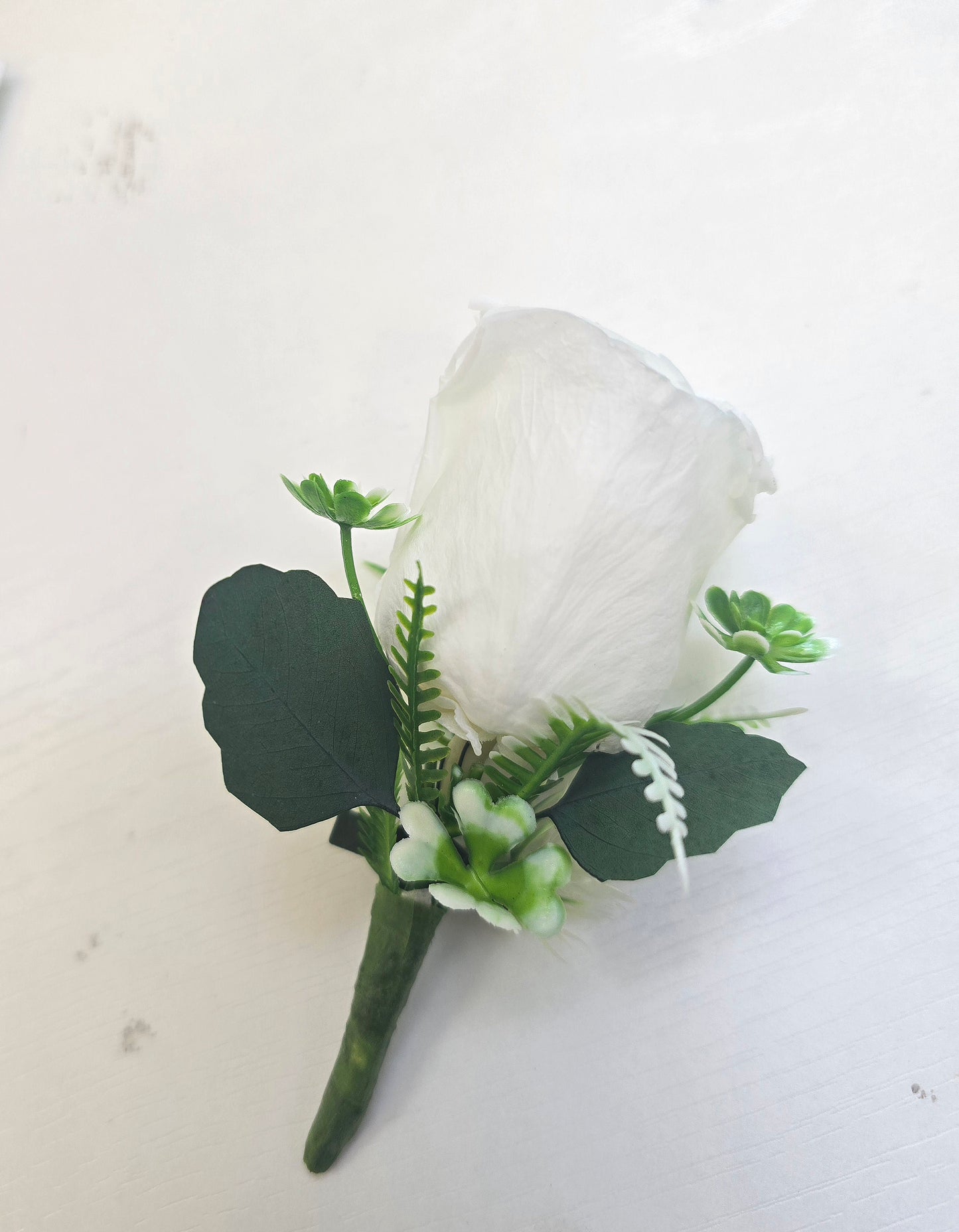 White boutonniere