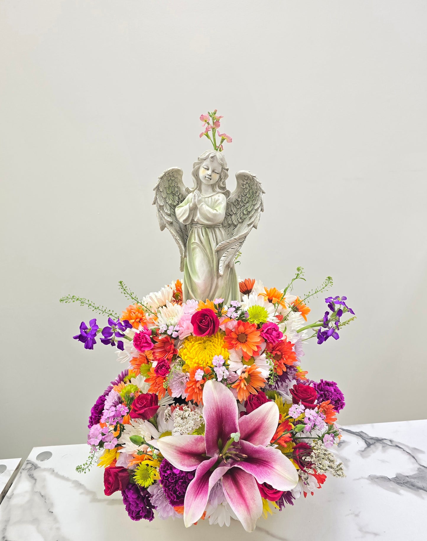 Spring Flowers with Angel