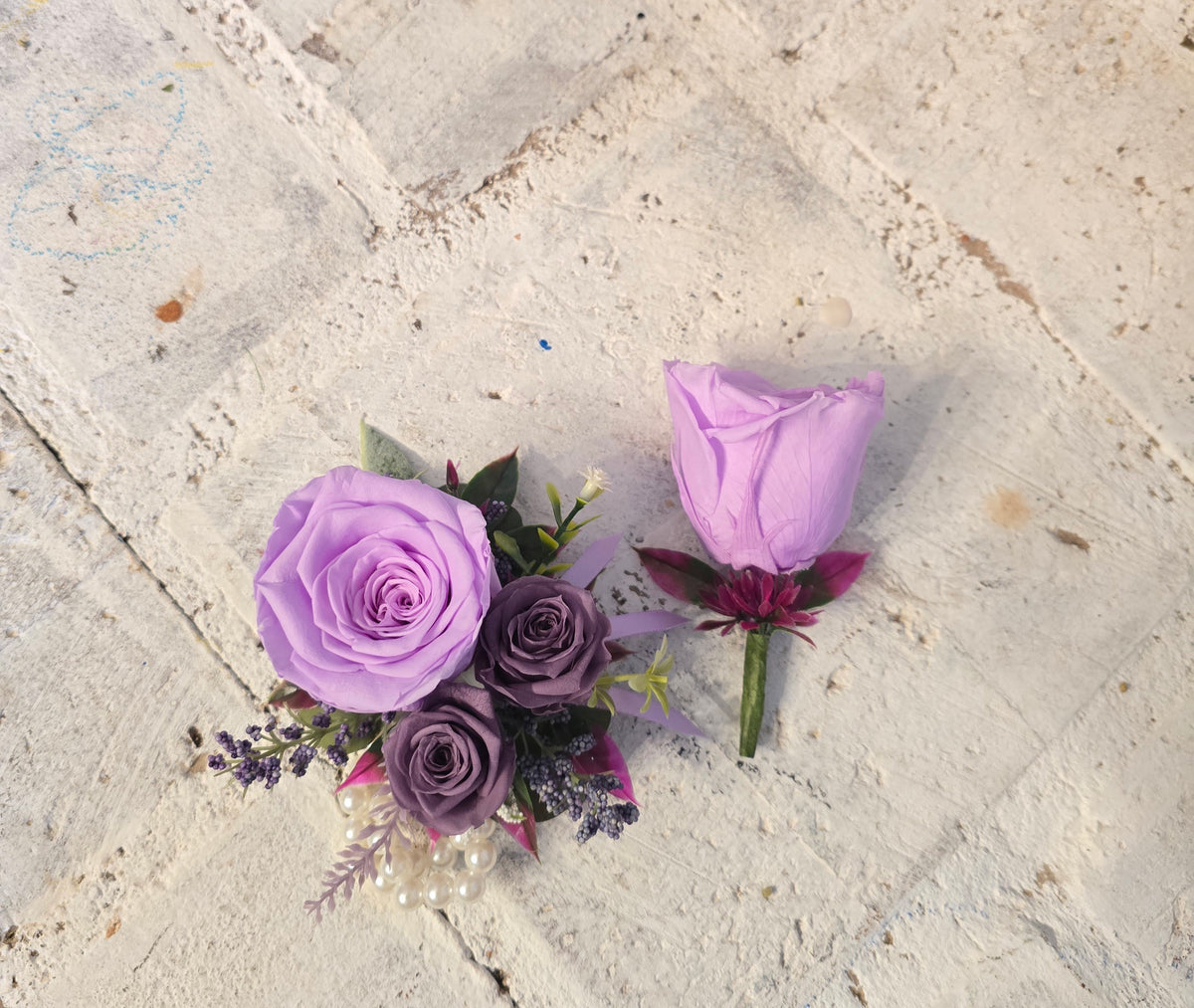 Purple Corsage only
