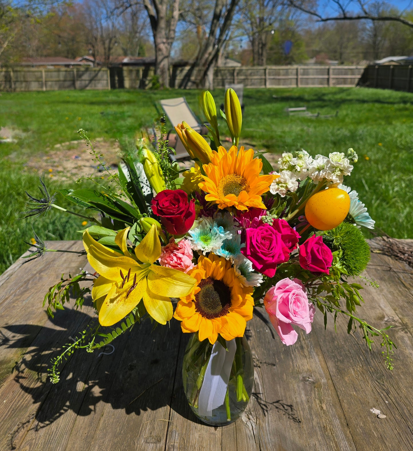 Spring Flowers In Vase
