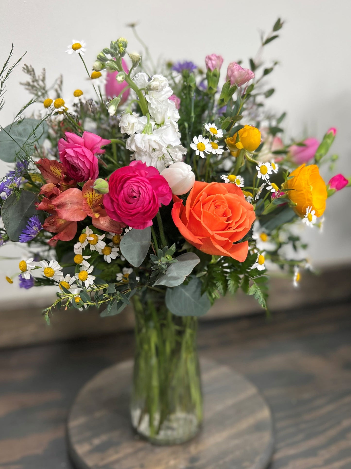 Cut Flowers In Vase