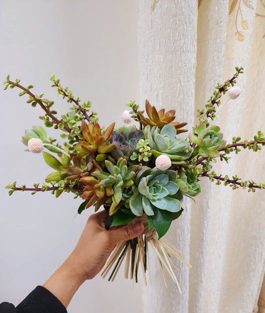 Succulent Bridal Bouquet