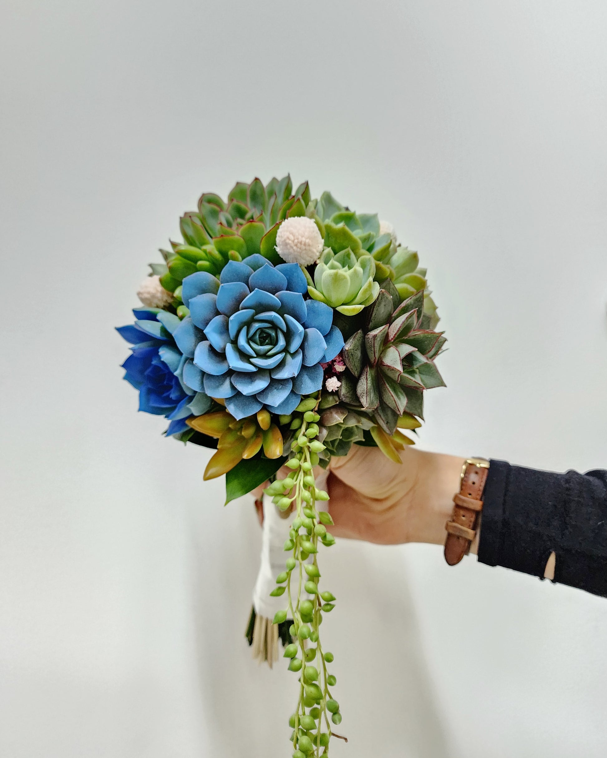 wedding flowers with succulents Succulent Bouquet Wedding