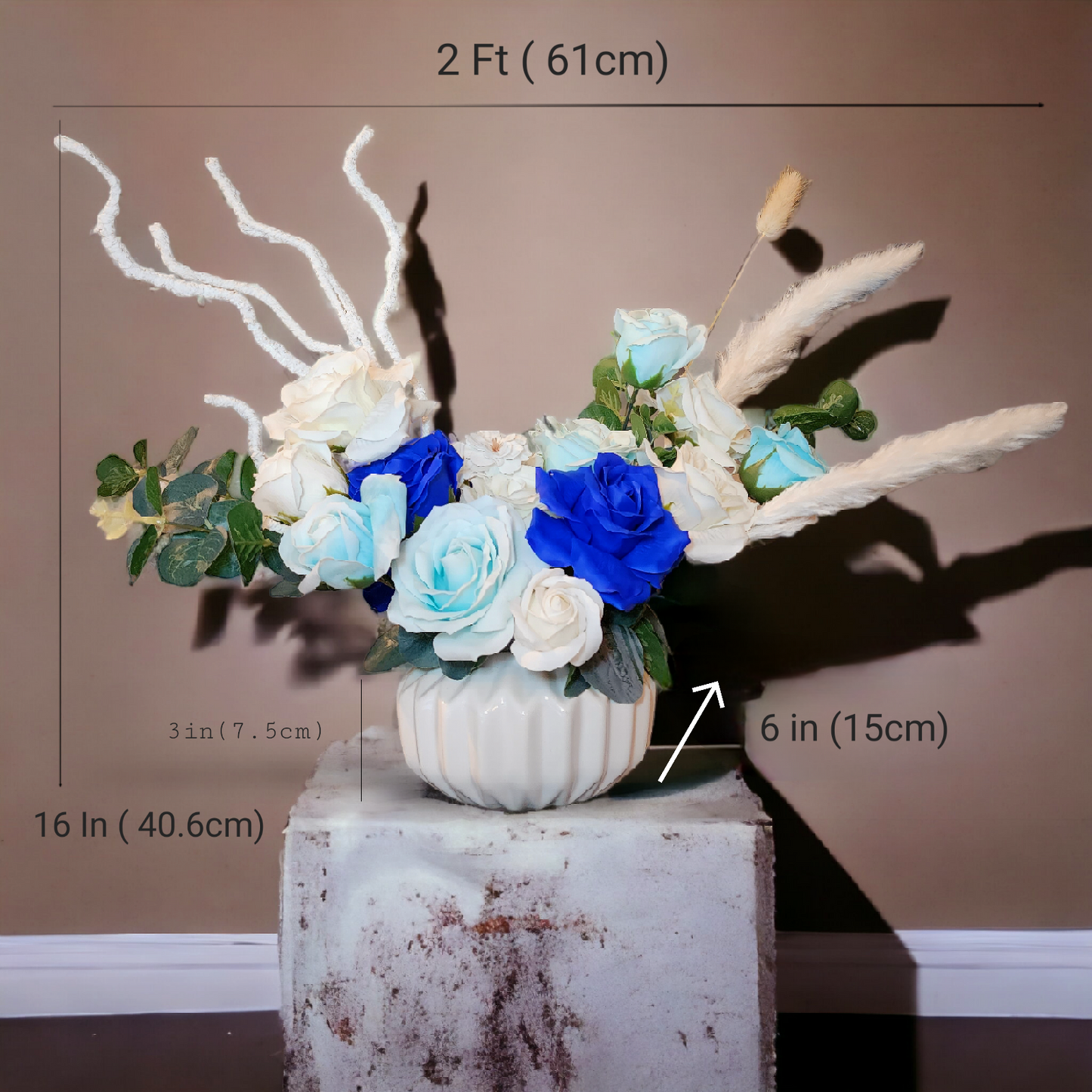 Modern Blue Decorative vase