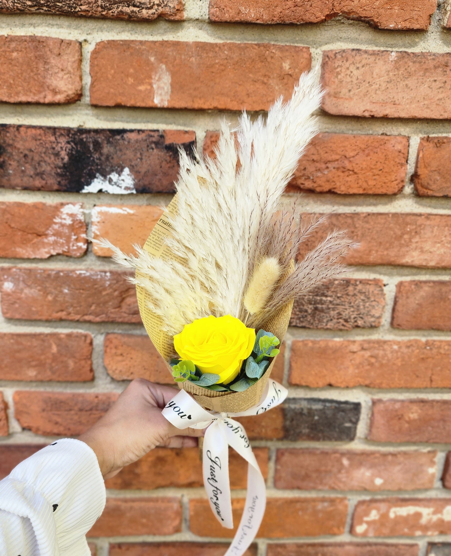 A Single Rose Bouquet