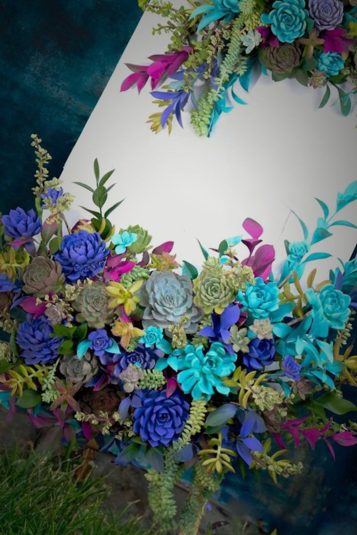 welcome succulent sign Succulent Welcome Sign Impressive Colorful Succulent Flower Sign
