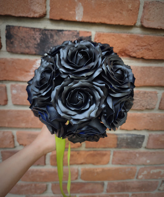 Black Rose Soap Flower Bouquet