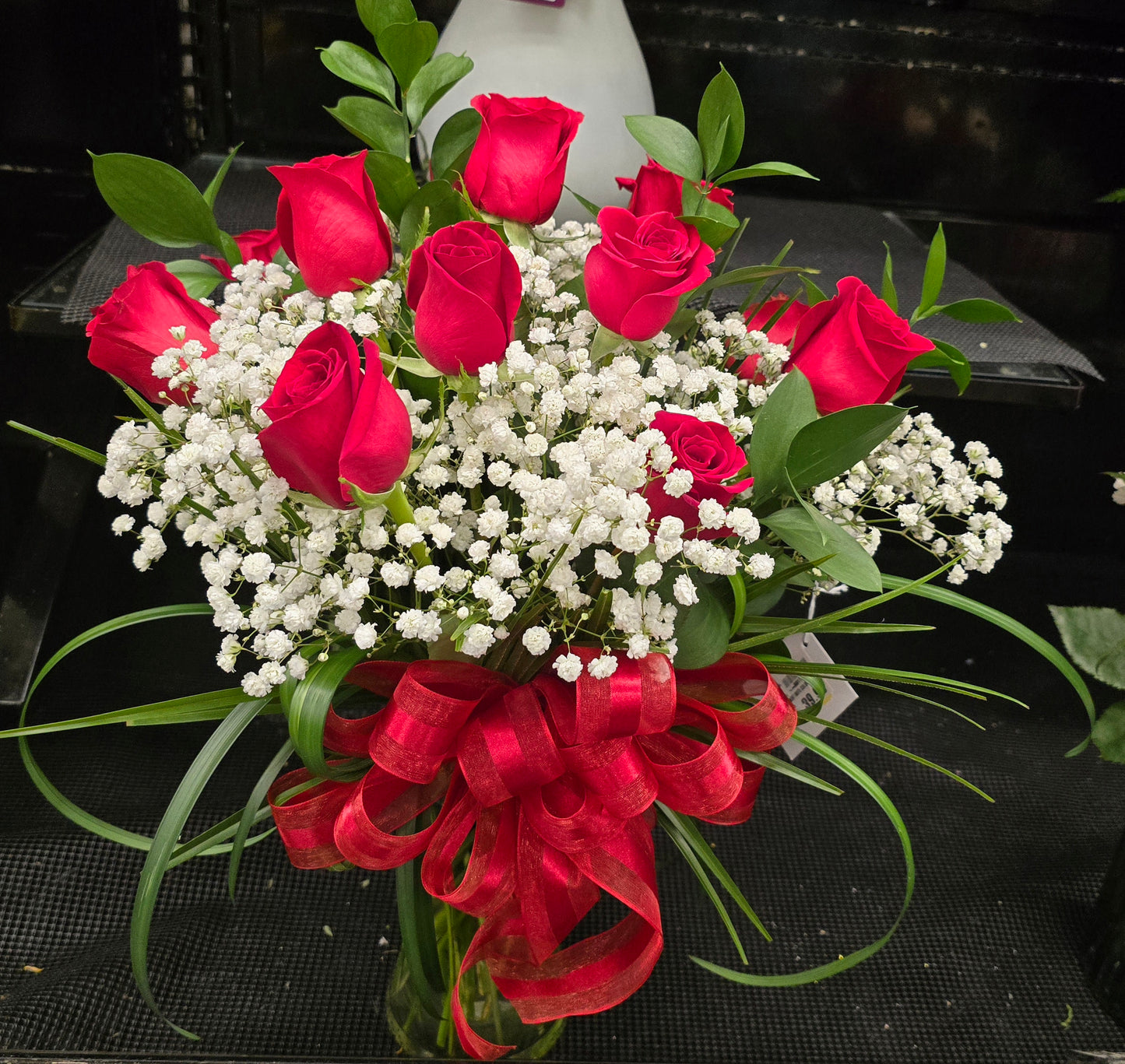 Red Rose and Baby's Breath