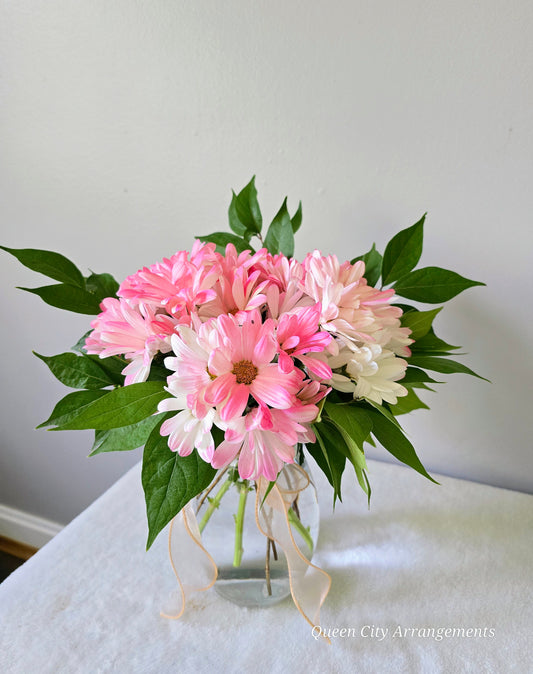 Cut Pink Chrysanthemum