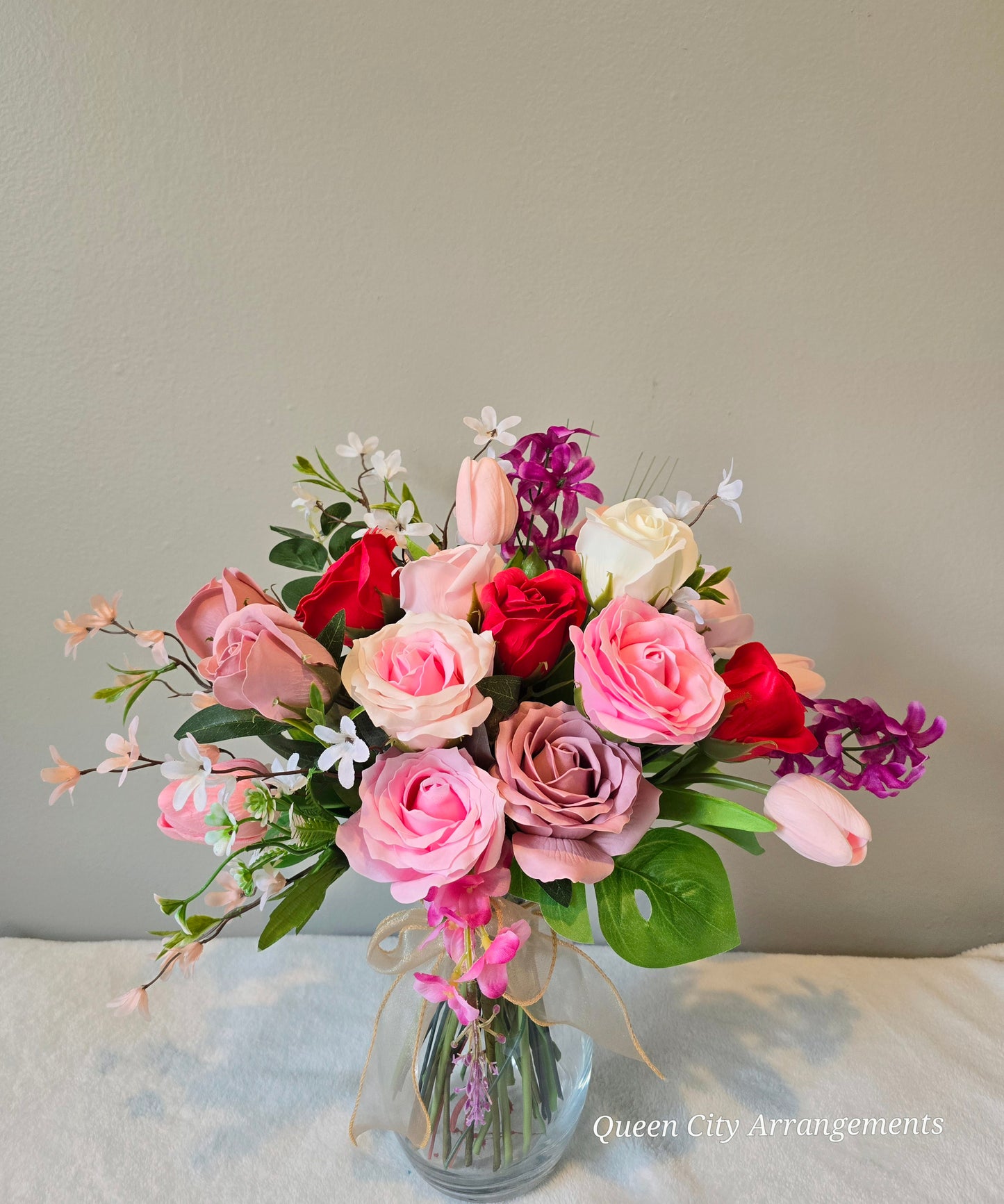 Soap flowers in vase