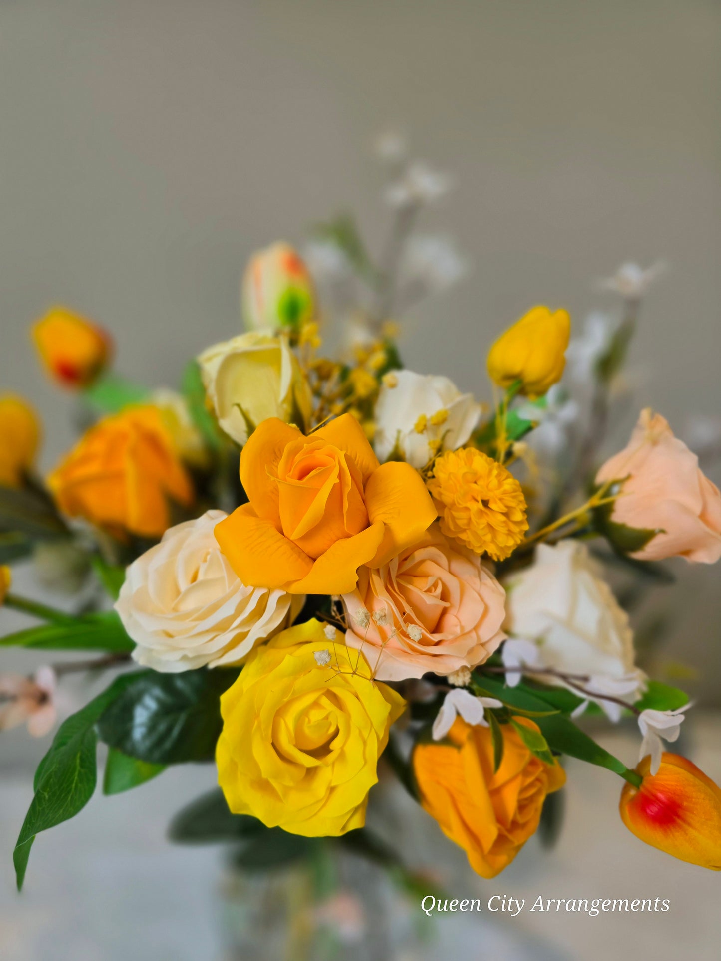 Yellow Rose In Vase