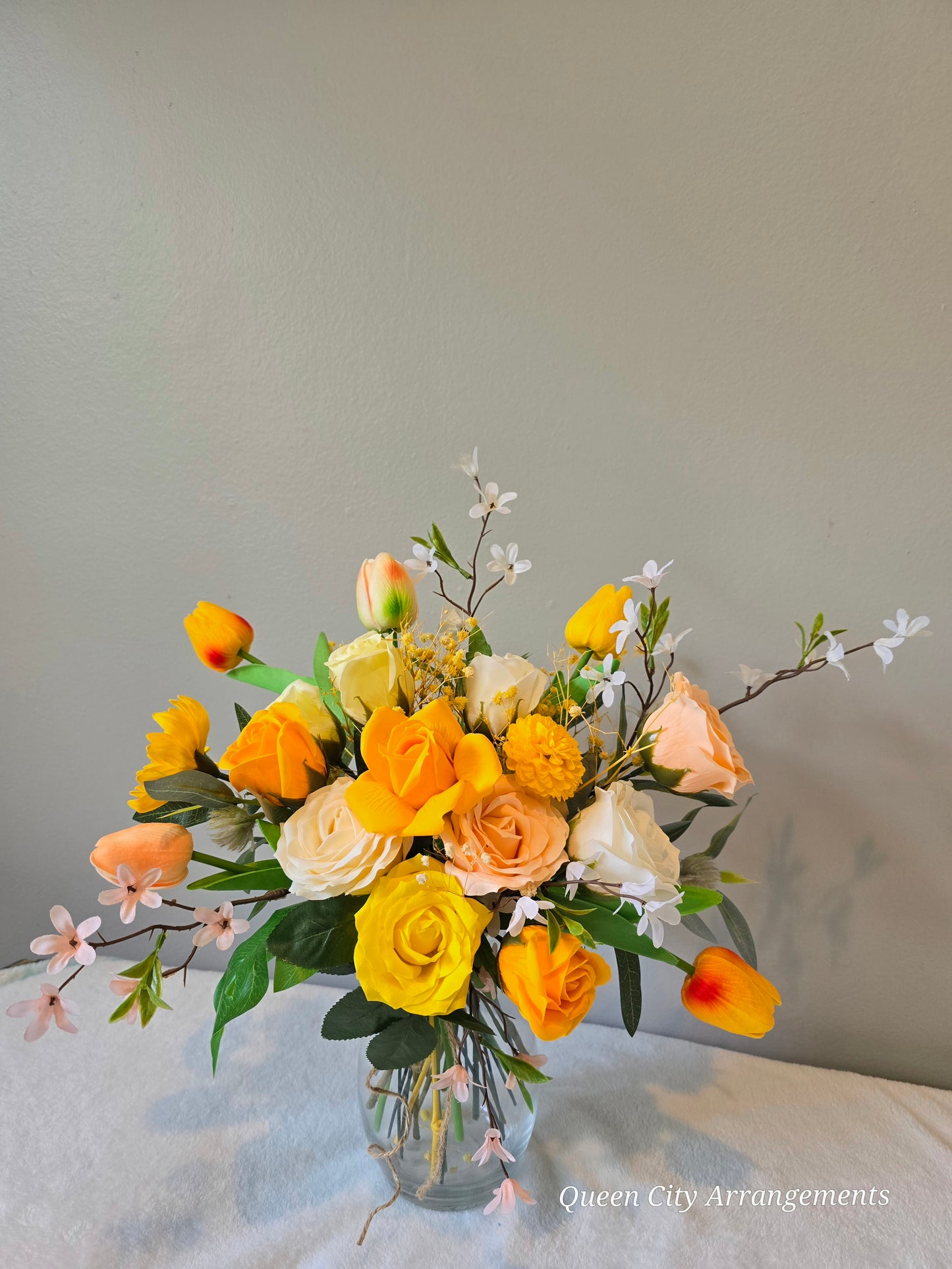 Yellow Rose In Vase