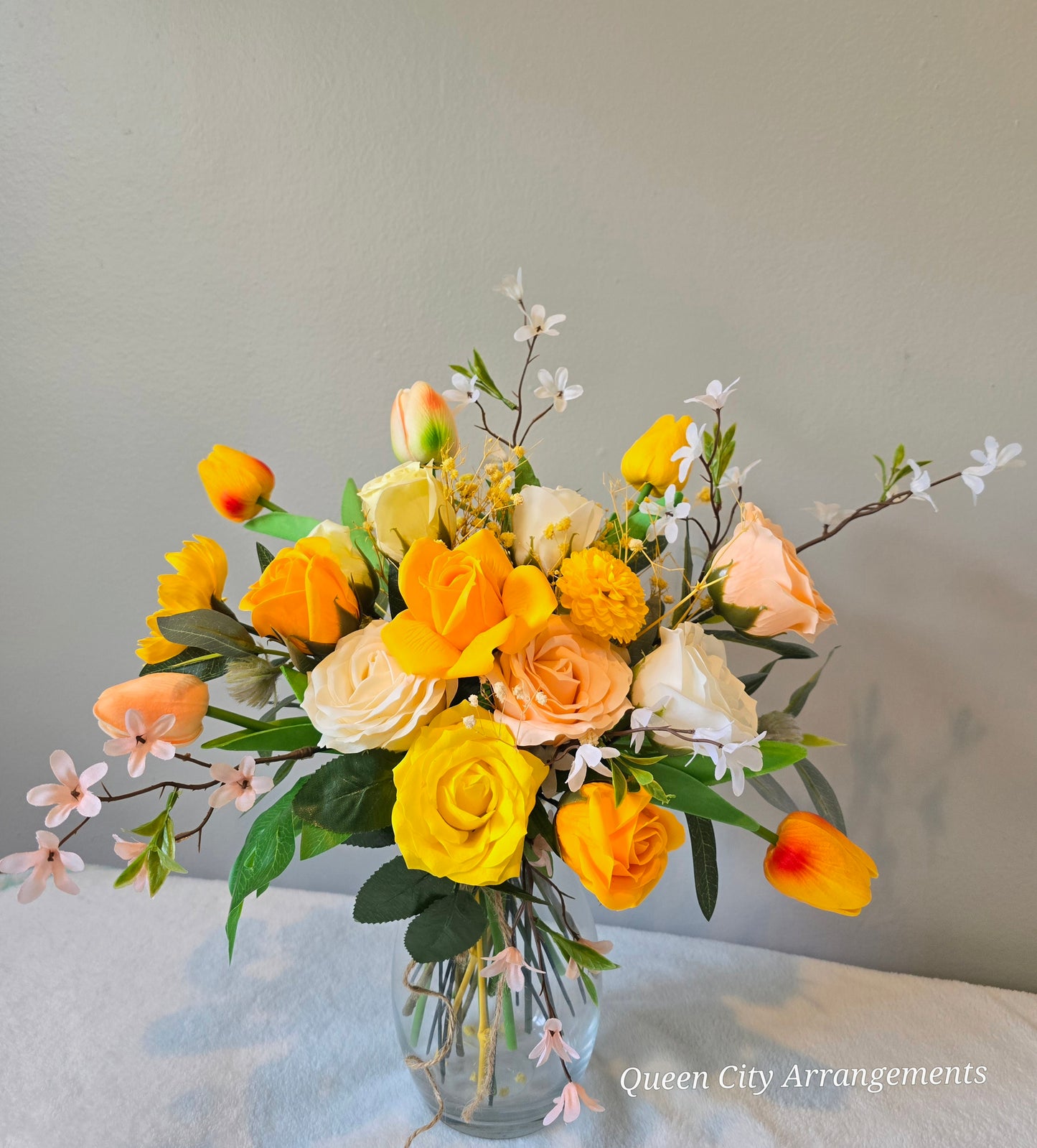 Yellow Rose In Vase