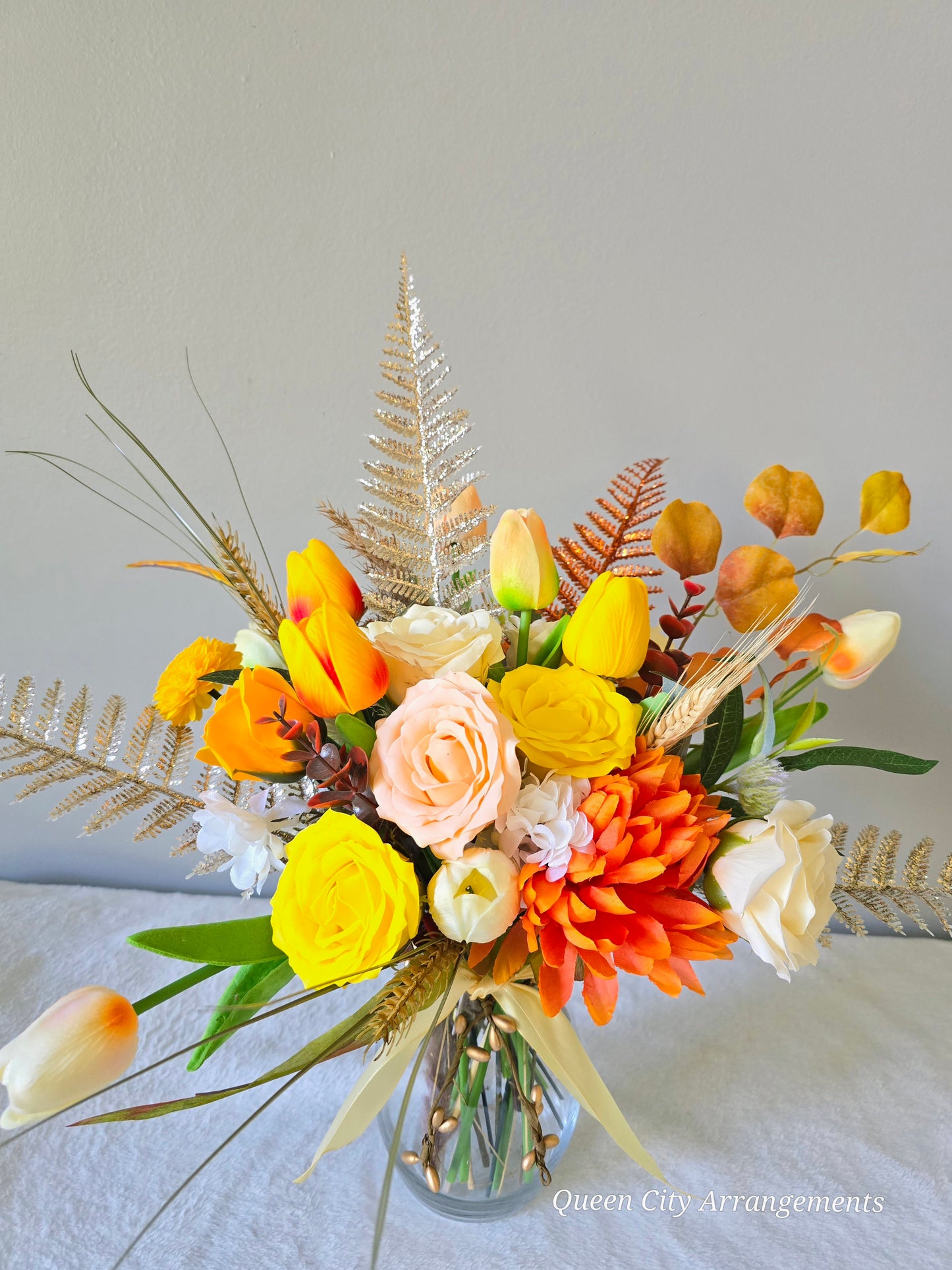 Soap flowers in vase