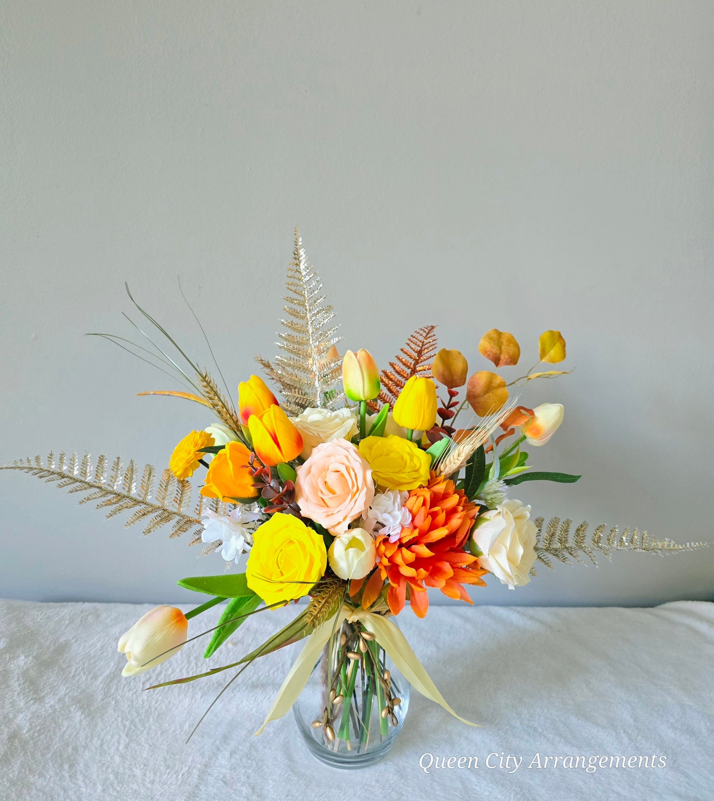 Soap flowers in vase