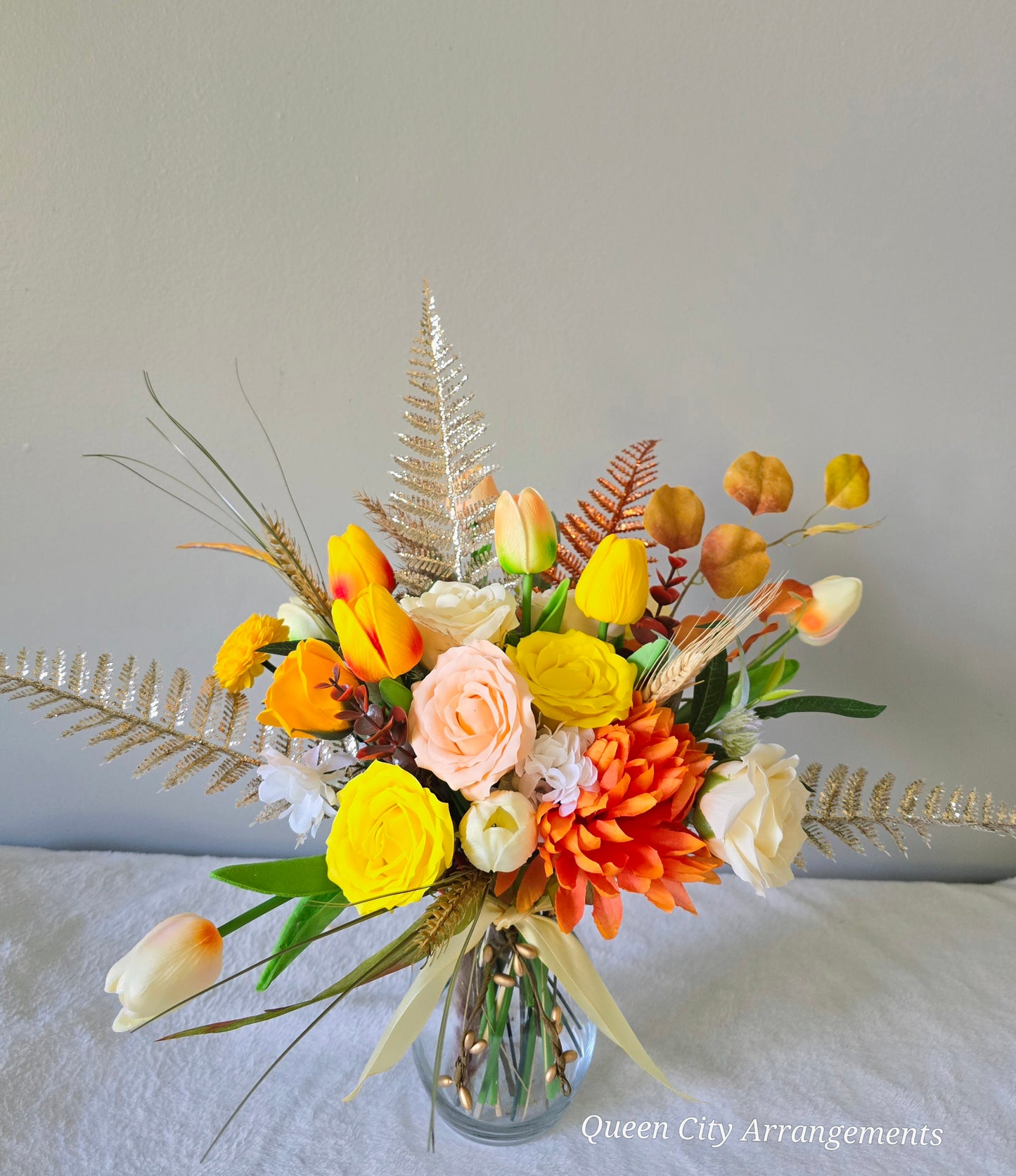 Soap flowers in vase