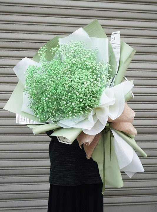 Baby's Breath Bouquet- Green Bouquet