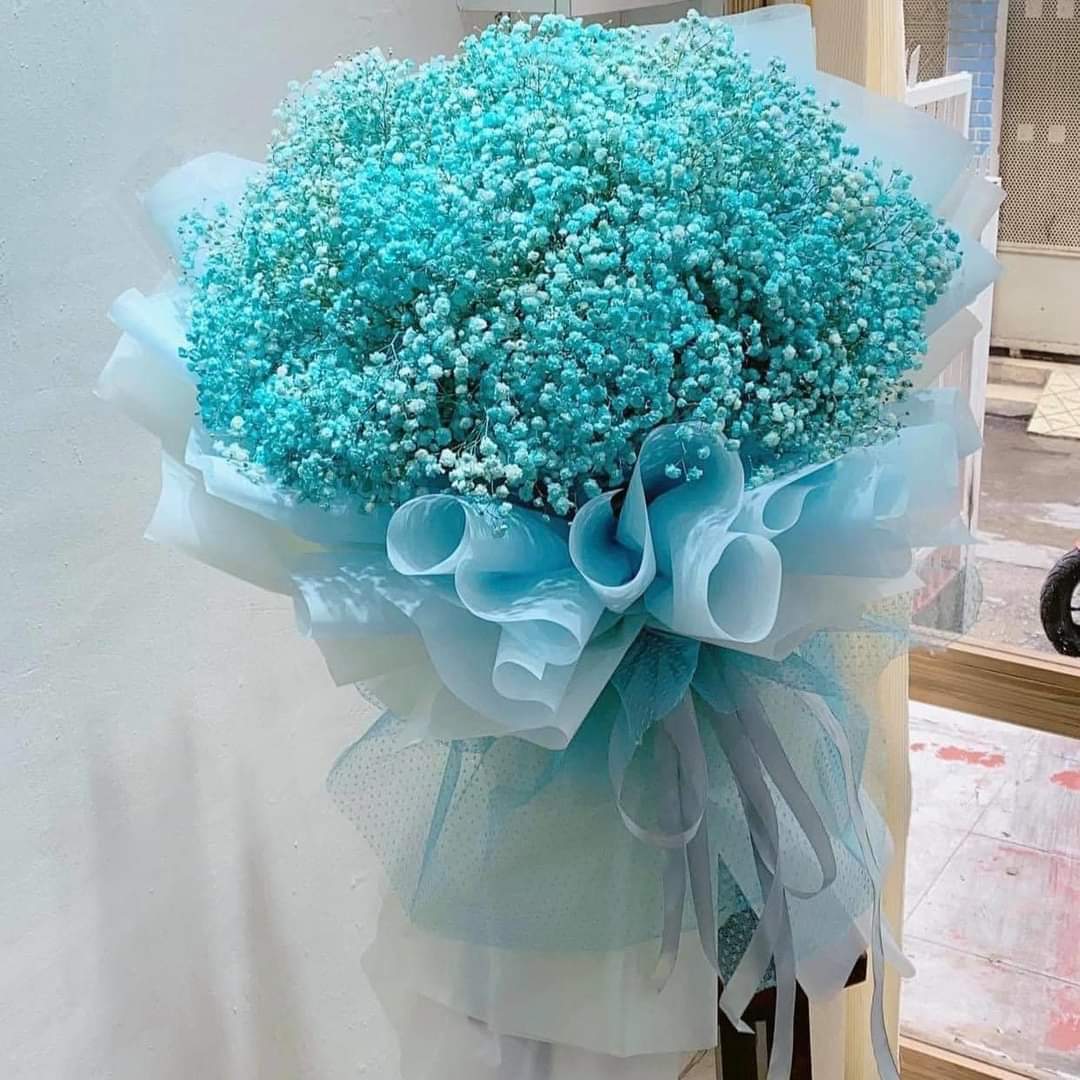 Baby Breath Flowers - Large Blue Baby Breath