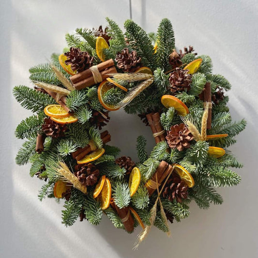 Large Winter Door Wreath