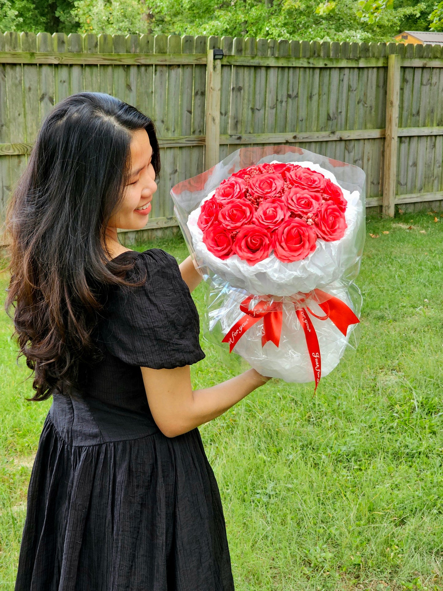 The elegance of Red Rose soap is timeless