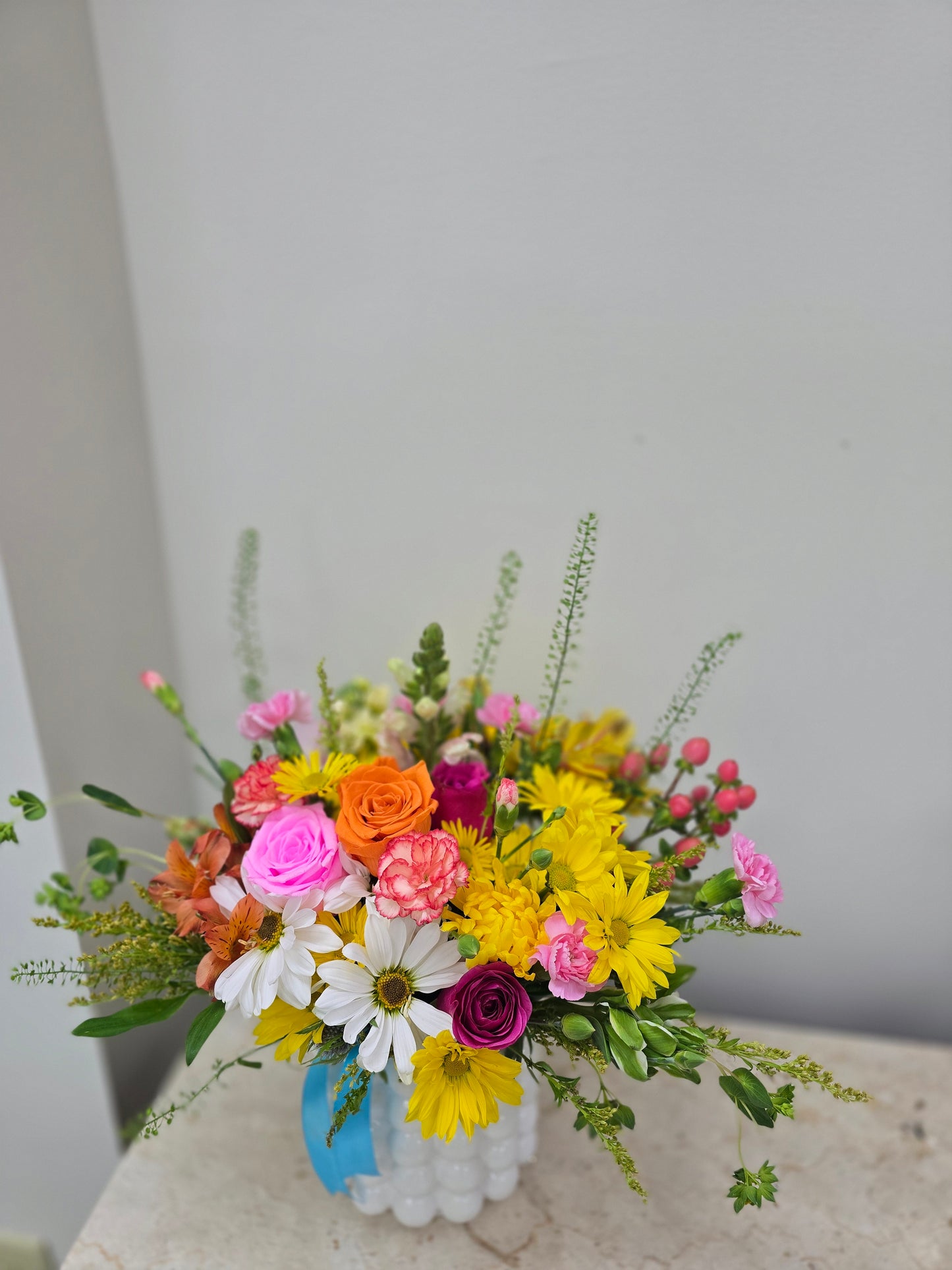 Cut Flowers In Vase