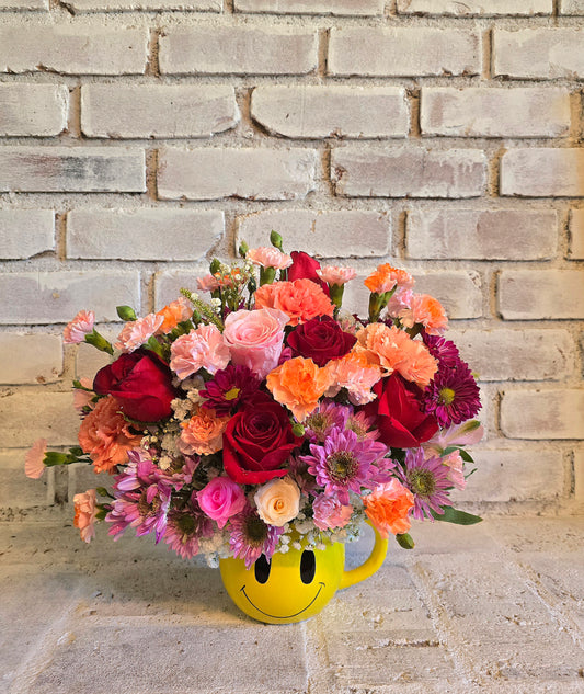 Flowers With Happy Face