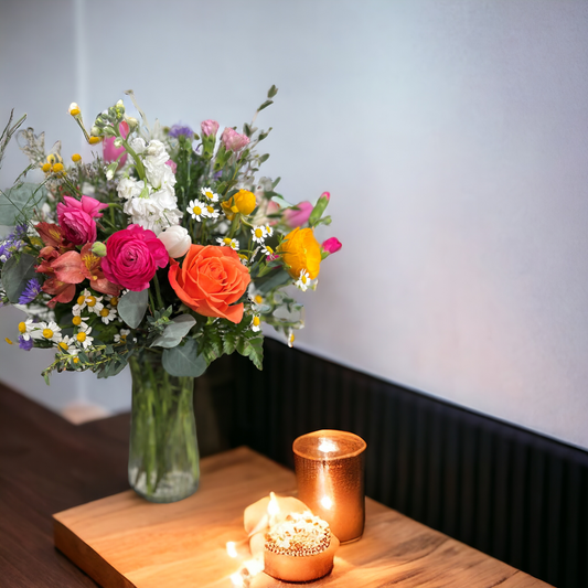 Cut Flowers In Vase