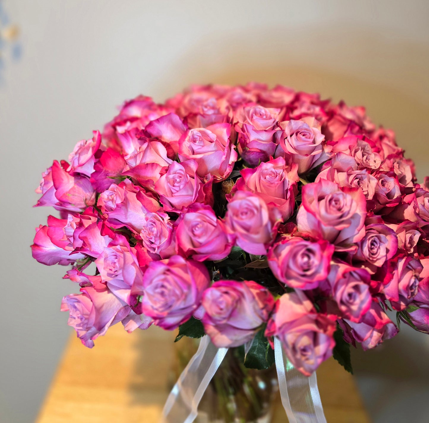 100 Fresh Cut Pink Rose Bouquet