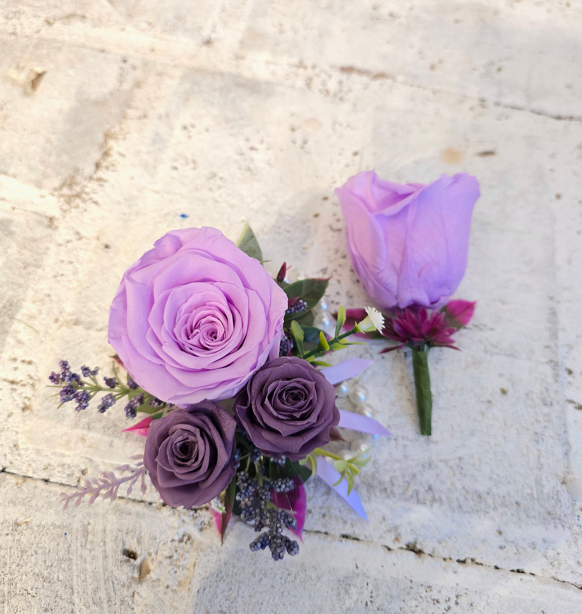 Purple Corsage only